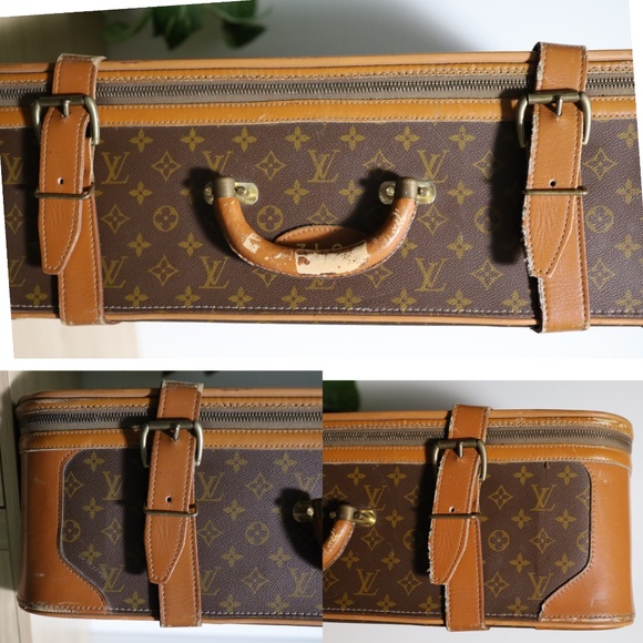 Vintage French Company Louis Vuitton Stratos 70 Monogram Suitcase Travel Bag - Picture 6 of 16